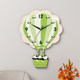 Decorative painting clock with punch-free wall clock