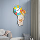 Creative Trendy Rabbit Silent Wall Clock No Punch-Hole Clock