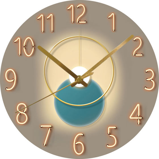 Dilan Watches Wall Clock Living Room Home Tempered Glass
