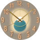 Dilan Watches Wall Clock Living Room Home Tempered Glass
