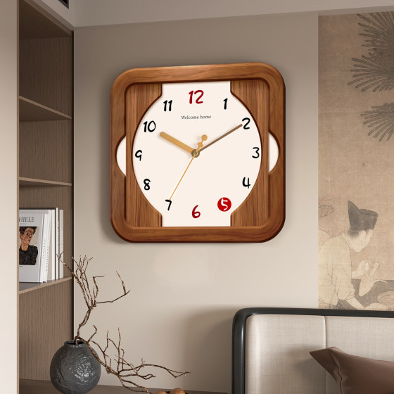 Medieval style swing wall clock without punching quartz clock wall watch