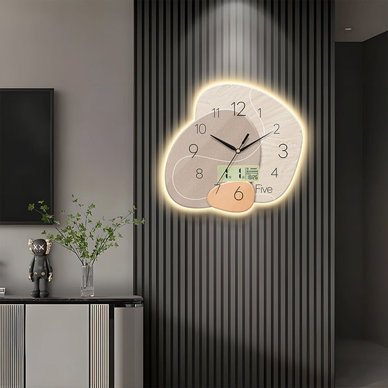 Advanced creative electronic clock perpetual calendar silent wall clock