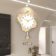 Cream style clock wall clock home perpetual calendar quartz clock