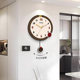 Cream style clock perpetual calendar swing wall clock without punching