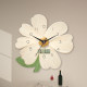Tempered crystal film wooden silent decorative picture wall clock