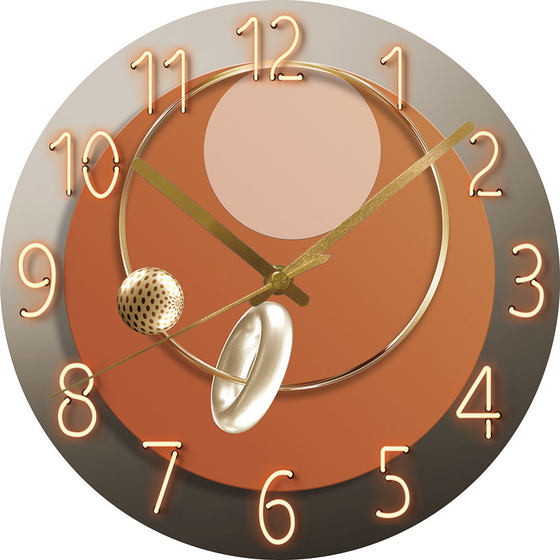 Dilan Watches Wall Clock Living Room Home Tempered Glass