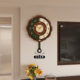 High-end retro swing clock wall clock silent without punching