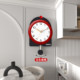 High-end silent wall clock for living room and home without punching