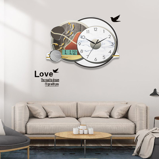 Decorative Painting Clock Perpetual Calendar Silent Clock