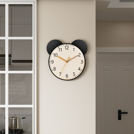 Swinging Silent Living Room Cartoon Perpetual Calendar Wall Clock