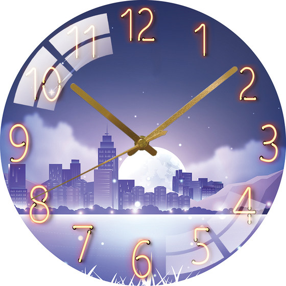 Dilan Internet celebrity wall punch-free silent quartz clock