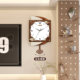Artistic Quartz Clock Silent Wall Clock No-Punch Wall Watch