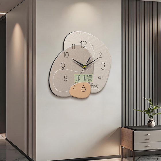Advanced creative electronic clock perpetual calendar silent wall clock