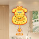Rich Clock No-Punch Swing Wall Clock for Dining Room and Living Room