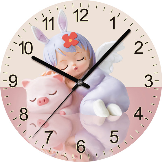 Dilan Cartoon Children's Cute Silent Guest Bedroom Clock
