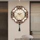 Chinese style decorative painting clock wall clock free punch clock