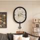 Creative clock wall clock living room home clock free of punching