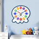 New early childhood education wall clock learning clock for living room and home use