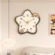 Cream Quartz Clock Silent Perpetual Calendar Swing Clock