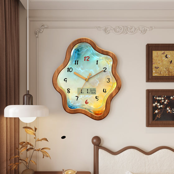Medieval Style Art Quartz Clock Silent Wall Watch Perpetual Calendar