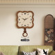 Medieval style clock, living room wall clock, household punch-free