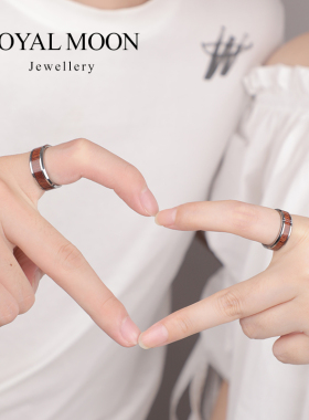 木戒指男士轻奢欧美情侣戒女尾戒