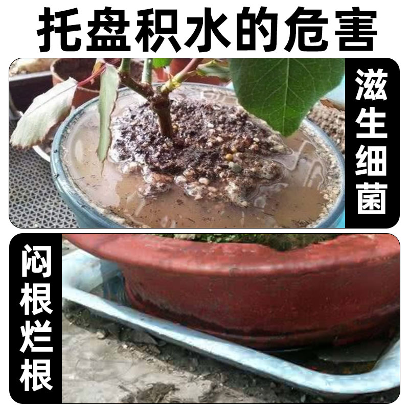 花盆托盘吸水器花盆底座积水处理神器大容量抽水换水滴管园艺工具-图1