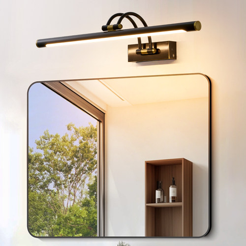 充电式镜前灯卫生间led免打孔伸缩北欧照画遥控浴室镜子柜洗手间 - 图2