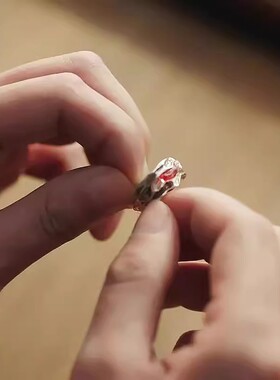 永夜星河情侣戒指轻奢感小众设计