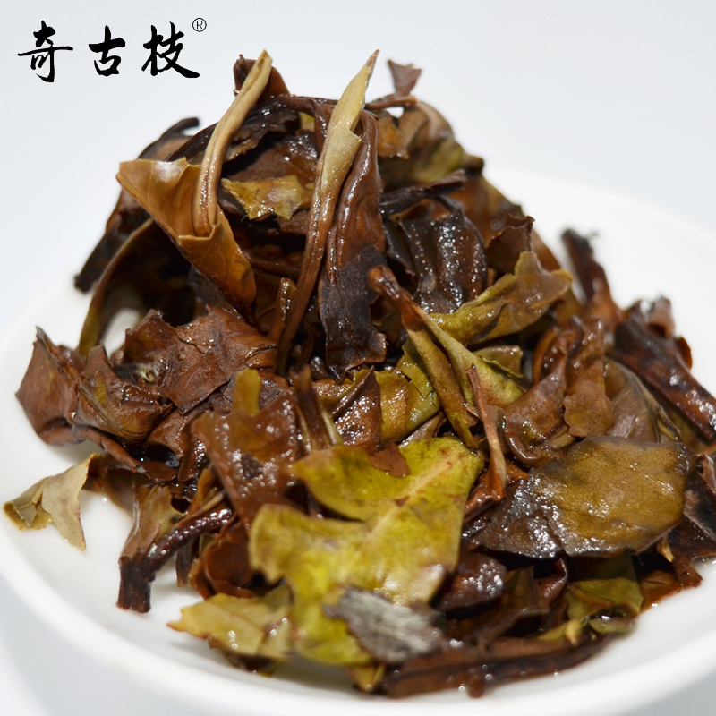 奇古枝福鼎白茶2019年贡眉茶饼高山茶叶老白茶300g五虎将赵云-图2