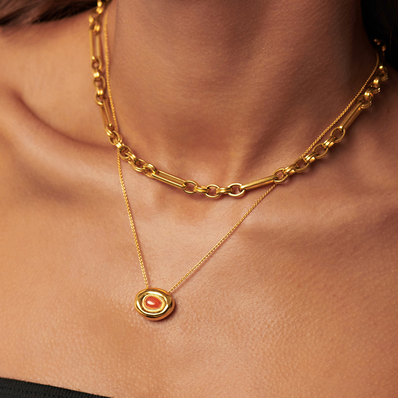 missoma熔岩甜甜圈青金石925银 MISSOMA海外项链