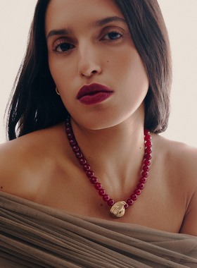 【孙千同款】Missoma旋律系列天然水晶串珠贝壳吊坠项链轻奢小众