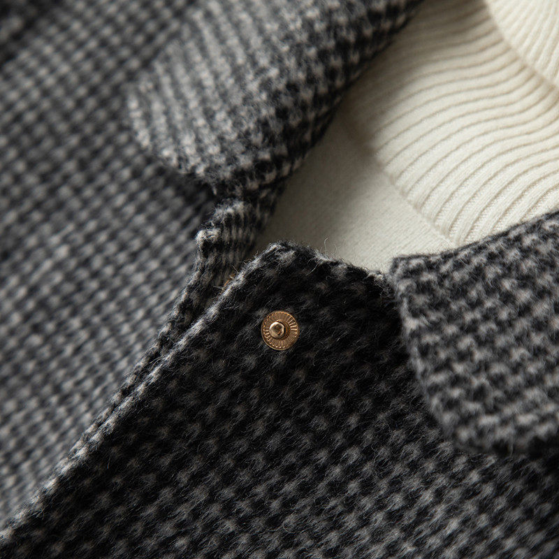 反季双面小个子短款羊毛呢呢大衣 上官慕毛呢外套