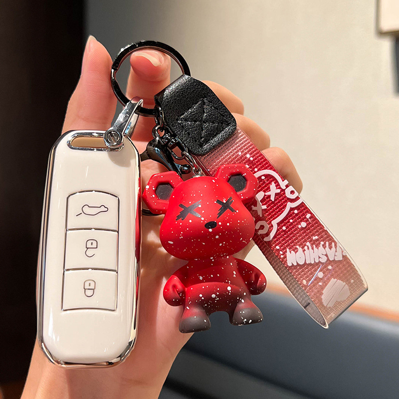 广汽传祺GS4钥匙套影豹GS8 GS5 7GA346汽车GM8包扣gs3m6pro2021款 - 图1