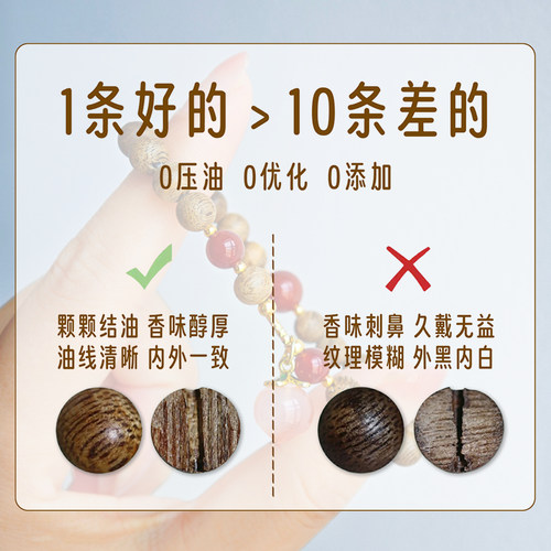 盼山【桃气香禧】沉香南红玛瑙单圈手链女原创新中式新年转运手串 - 图1