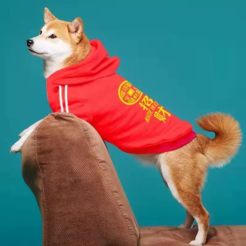 Одежда домашних собак Осень и зимний свитер плюс тонкий бархат Большой, маленький, маленький, маленький, маленький, маленький, маленький, маленький, маленький, маленький, маленький и маленький