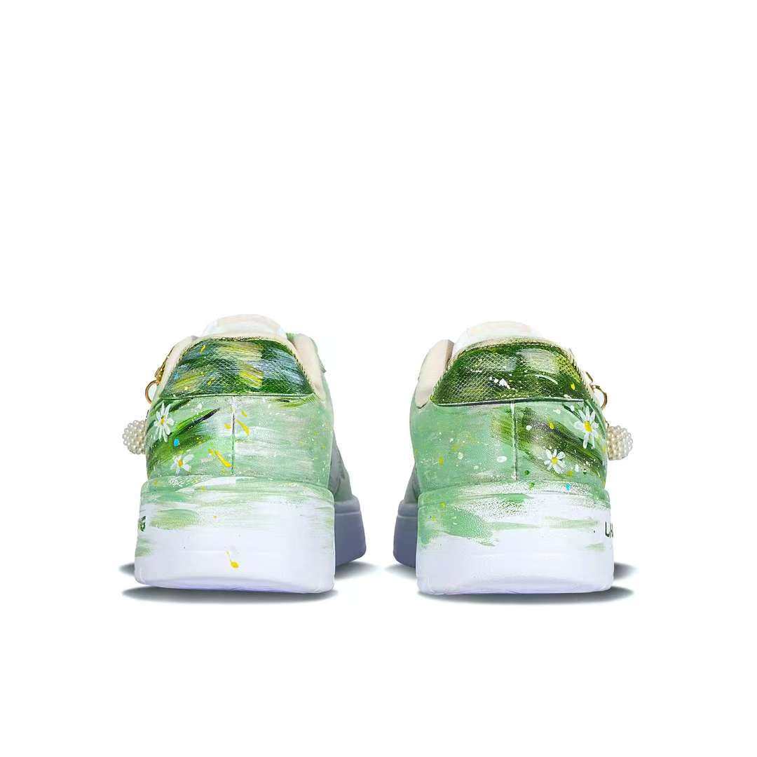 【定制球鞋】LiNing李宁 浮舟  绿影春韵  AGCS419-1,淘宝优惠券,粉丝福利购,淘宝优惠卷