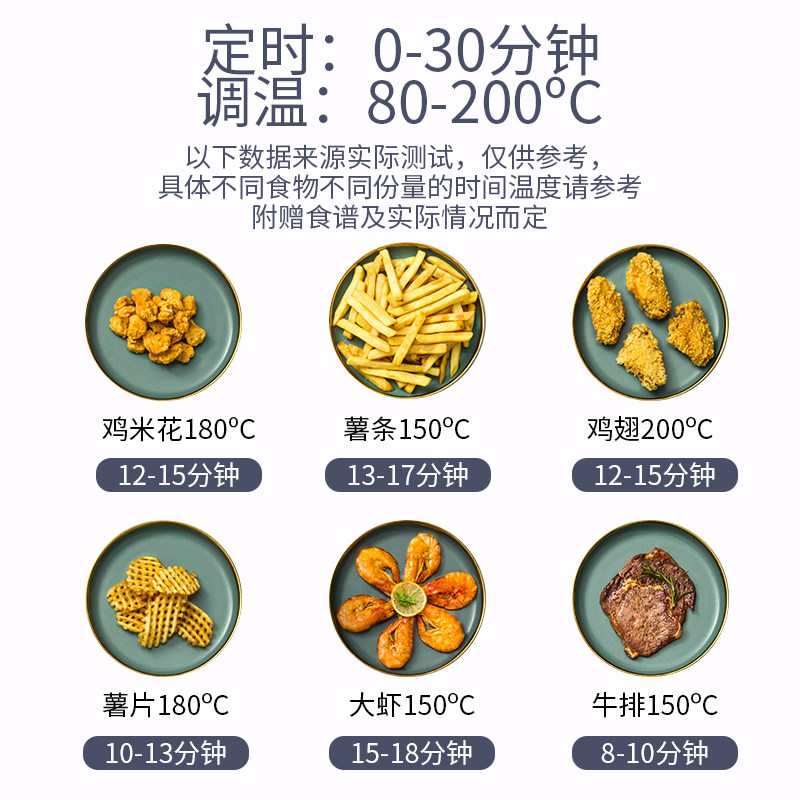 山本大容量家用3.5 l新款空气炸锅 山本禧妃空气炸锅