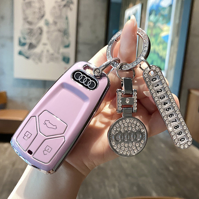奥迪A3钥匙套Q3 Q2L老款A6扣A4L A6L A7 A8 Q5L Q7 Q8汽车壳包扣,淘宝优惠券,粉丝福利购,淘宝优惠卷