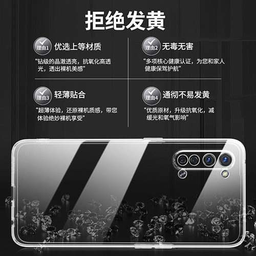 适用oppoK7手机壳透明直边K7oppo新款PCLM50硅胶oppopK12套10pp0ppok软oppk防摔opk男oPro女oopok超薄K11 - 图1
