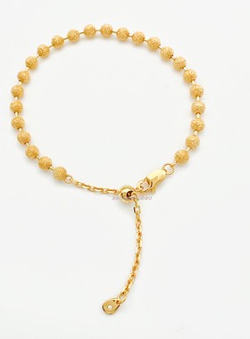 银镀金高级感重工精致可抽拉手链