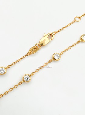 泡泡钻石手链925纯银简约圆钻轻奢高级感精致ins百搭小众设计珠宝