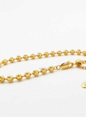 意大利镭射弯刀月亮珠手链闪烁