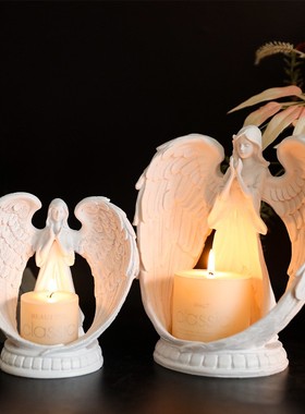 北欧纯白翅膀祈祷天使香薰