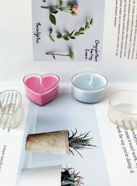 厂家阻燃塑料茶蜡爱心形