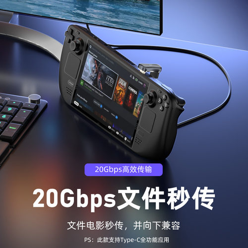 尚优琦TYPE-C转USB转接头USB3.2Gen2公对母转公10G高速U型弯头适用Steam Deck掌机手平板笔记本电脑OTG转换器 - 图2