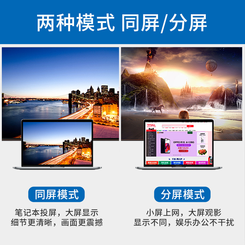 尚优琦USB-C/TYPE-C母转HDMI2.0公DP1.2公高清4K转接头60hz适用苹果华为小米华硕笔记本连接电视投影仪转换器 - 图1