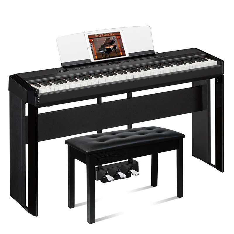 雅马哈电钢琴P515B WH专业88键重锤立式木质键盘舞台演奏数码钢琴-图3