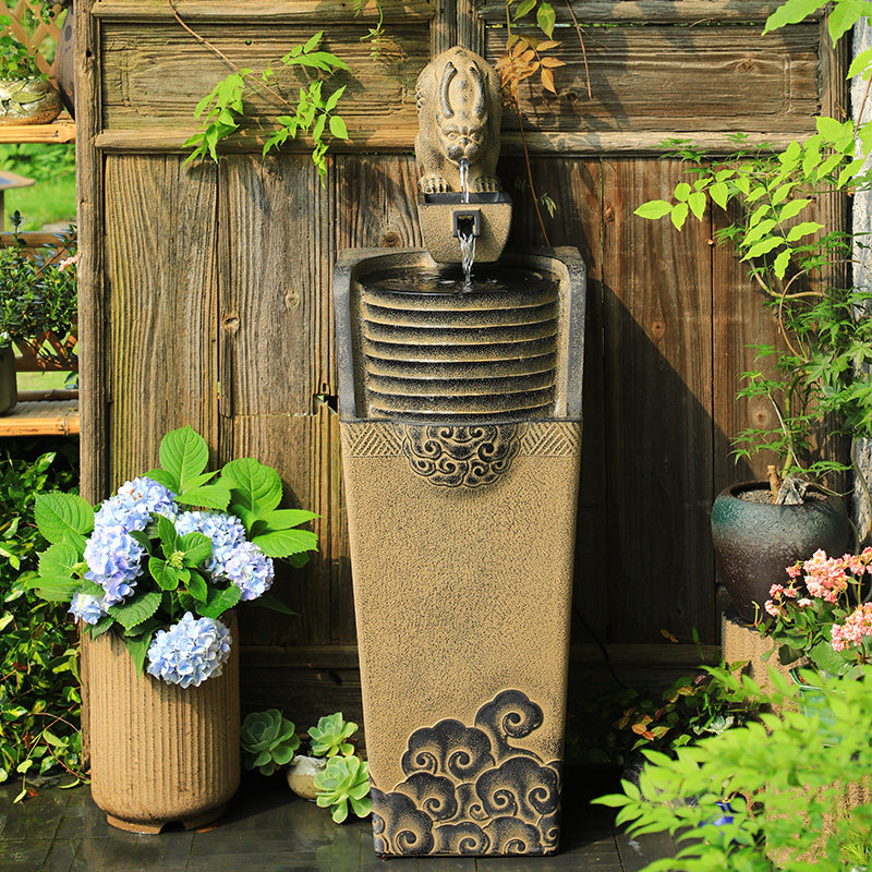 汉韵堂中式流水摆件落地造景装饰室内客厅阳台户外循环水景观喷泉,淘宝优惠券,粉丝福利购,淘宝优惠卷