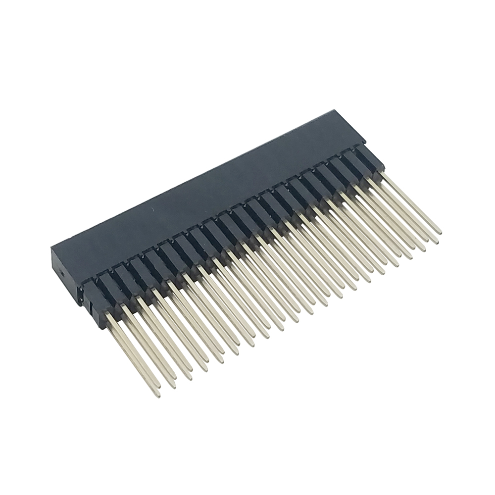 2.0mm长款PC104母座40P长针排母2*20P插座镀金环保耐高温进口弹片 - 图1